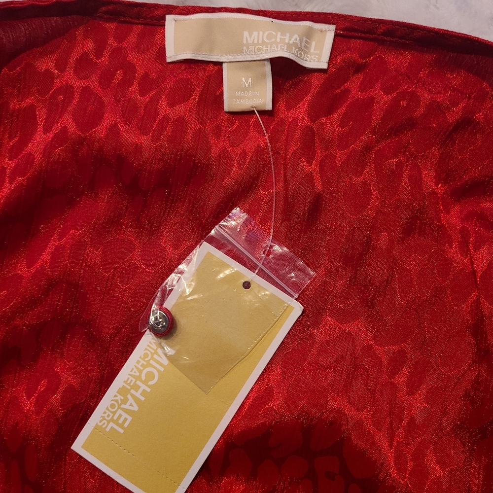 Michael Kors Jacquard Cheetah Wrap Dress - Picture 5 of 5